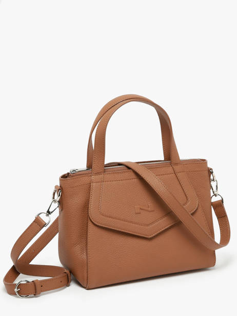 Handtas Cacao Leder Nathan baume Bruin candy 6 ander zicht 2