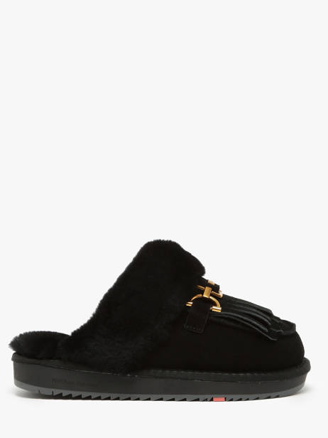 Pantoffels Uit Leder Nathan baume Zwart women 242N6102
