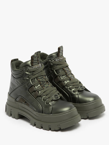 Sneakers Aspha Nc Mid Buffalo Groen accessoires 1622501 ander zicht 2