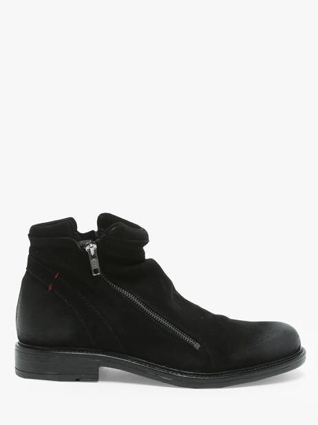 Enkellaarzen Hacker 5 Uit Leder No brand Zwart men 12777