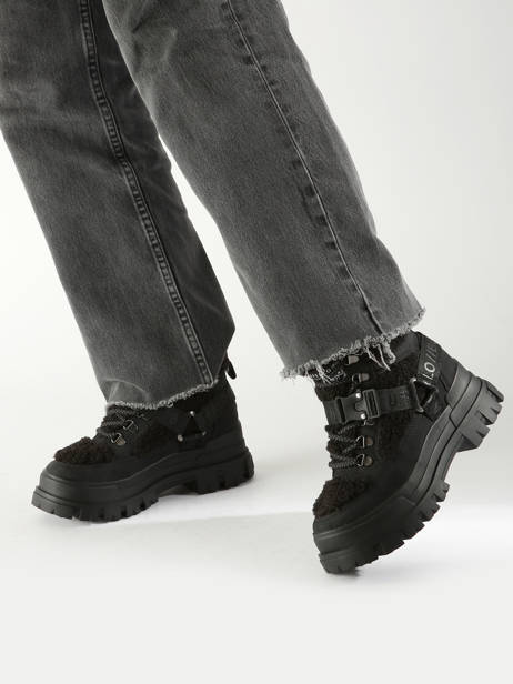 Sneakers Aspha Com Mid Warm Buffalo Zwart accessoires 1622328 ander zicht 1