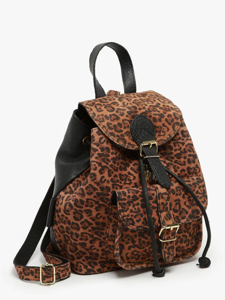 Rugzak Paul marius Bruin leopard BAROULEO ander zicht 2
