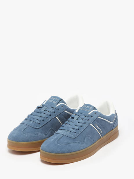 Sneakers Uit Leder Tommy hilfiger Blauw men 1516DA1 ander zicht 1