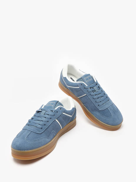 Sneakers Uit Leder Tommy hilfiger Blauw men 1516DA1 ander zicht 2