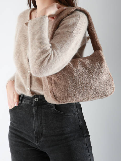 Cross Body Tas Fur Miniprix Beige fur 3927 ander zicht 1