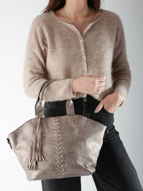 Handtas Winter Pompon Miniprix Zilver winter pompon 6061 ander zicht 1