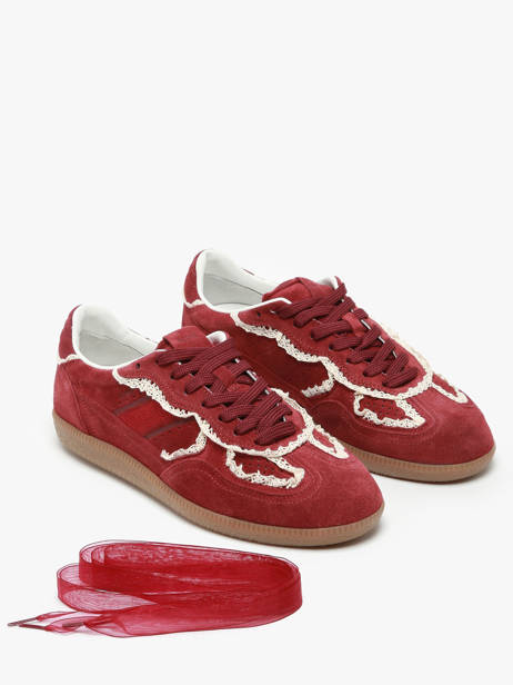 Sneakers Tb.490 Crochet Burgundy Uit Leder Alohas Rood accessoires 10082303 ander zicht 2