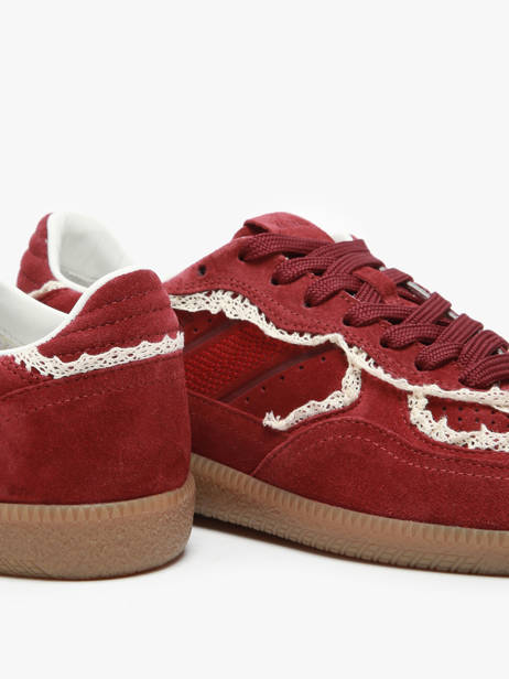 Sneakers Tb.490 Crochet Burgundy Uit Leder Alohas Rood accessoires 10082303 ander zicht 3