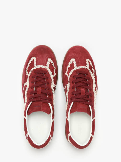 Sneakers Tb.490 Crochet Burgundy Uit Leder Alohas Rood accessoires 10082303 ander zicht 4