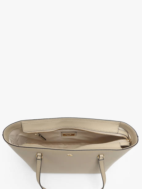 Schoudertas Medium Karly Leder Lauren ralph lauren Beige karly 31924351 ander zicht 3