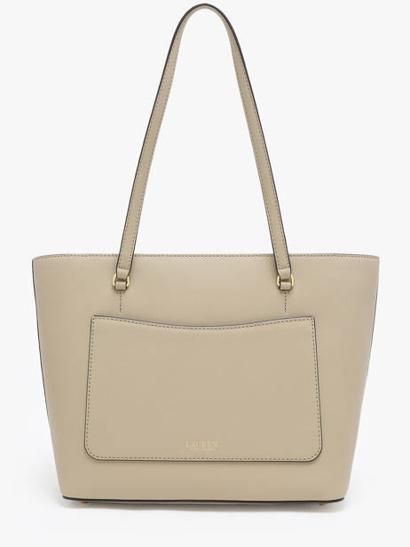 Schoudertas Medium Karly Leder Lauren ralph lauren Beige karly 31924351 ander zicht 4