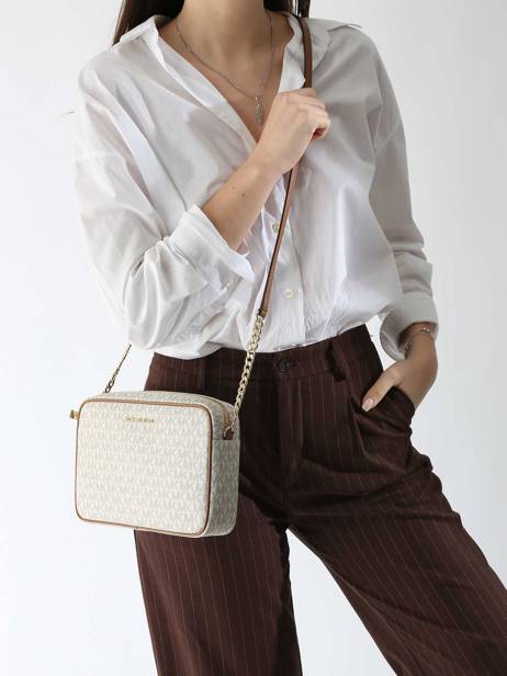 Cross Body Tas Jet Set Michael kors Wit jet set F1GJ6C7B ander zicht 1