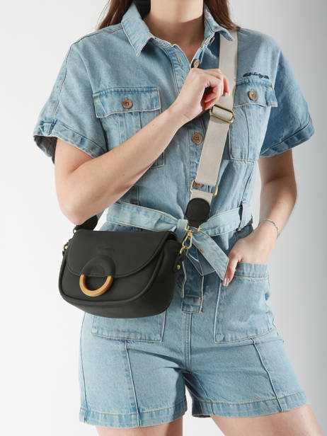 Cross Body Tas S Crocus Woomen Zwart crocus WCRO03 ander zicht 1