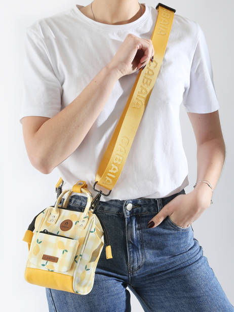 Cross Body Tas Nano Bag 1 Compartiment Cabaia Beige adventurer NANOBAG ander zicht 1