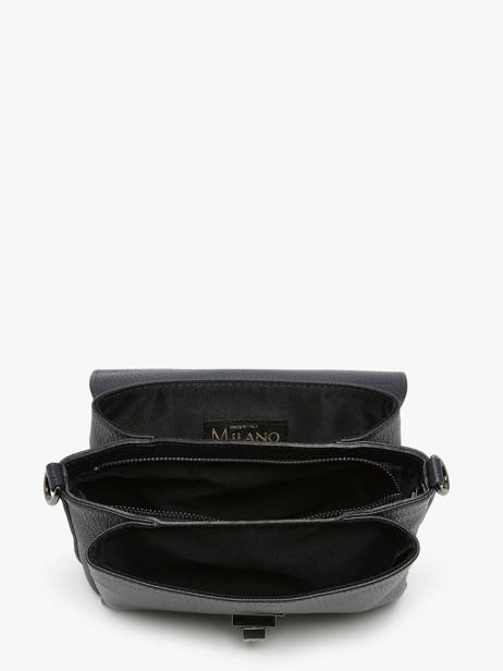 Cross Body Tas Caviar Leder Milano Blauw caviar CA24061 ander zicht 3