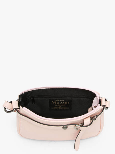 Cross Body Tas Caviar Leder Milano Roze caviar G1421N ander zicht 3
