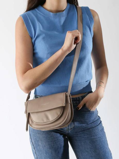 Cross Body Tas Soft Selma Leder Lancaster Beige soft selma 1 ander zicht 1