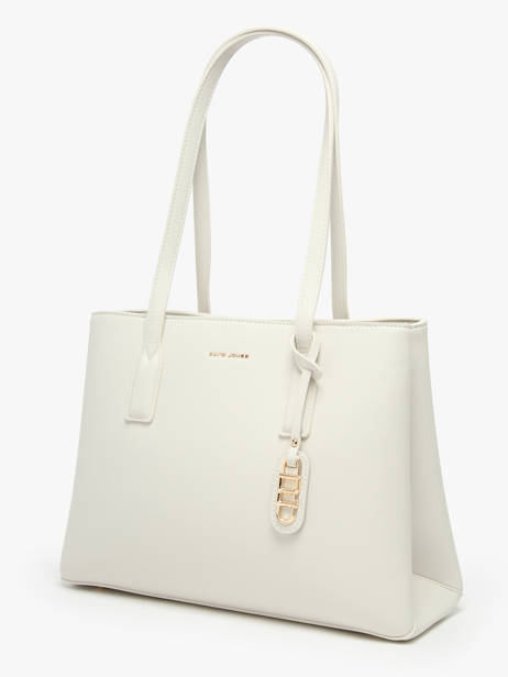 Schoudertas Saffiano David jones Beige saffiano CM7468 ander zicht 2
