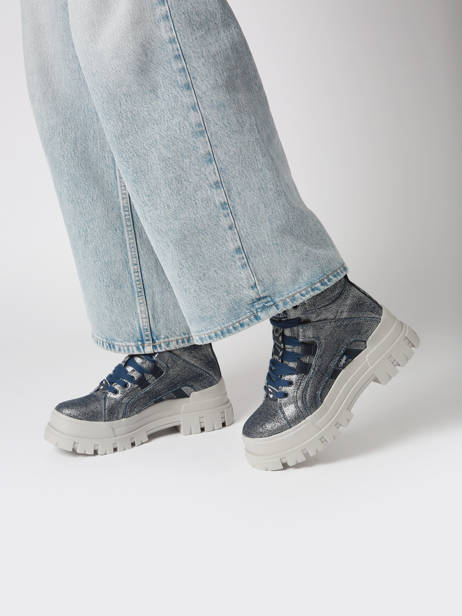 Sneakers Aspha Nc Mid Buffalo Blauw accessoires 1622560 ander zicht 1
