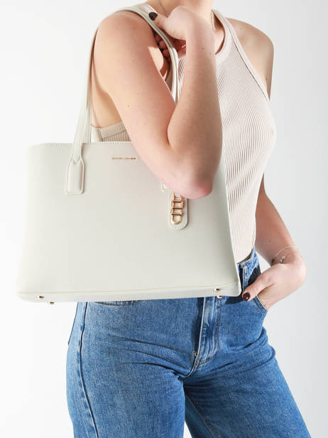 Schoudertas Saffiano David jones Beige saffiano CM7468 ander zicht 1