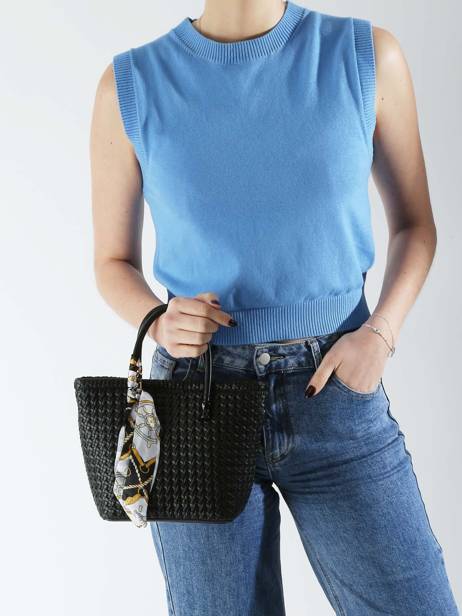 Handtas /cross Body Braided Miniprix Zwart braided 1 ander zicht 1
