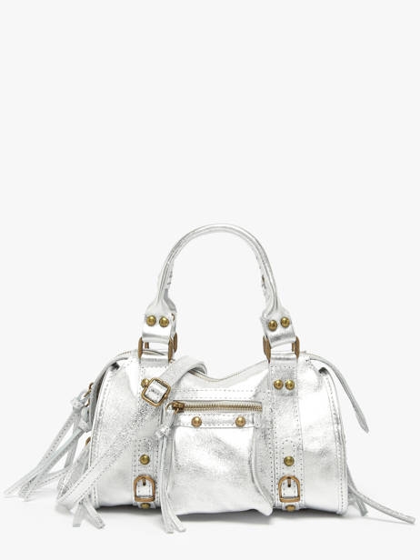 Cross Body Tas Nine Leder Milano Zilver nine NI24091