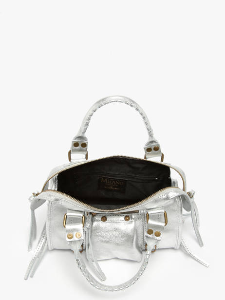 Cross Body Tas Nine Leder Milano Zilver nine NI24091 ander zicht 3