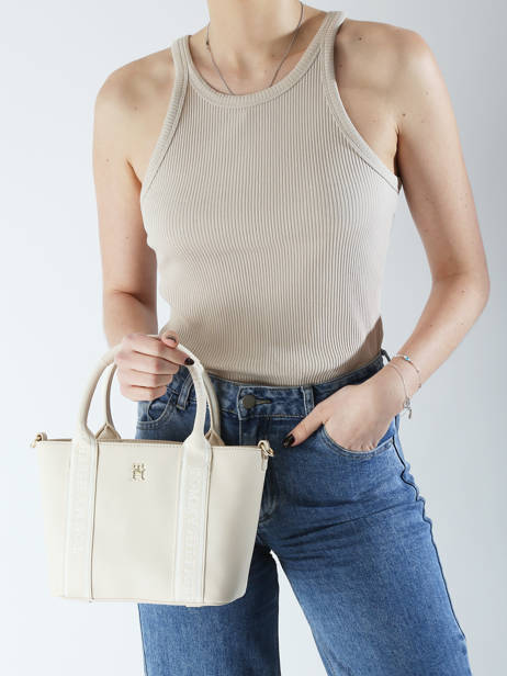 Handtas Th Logotape Tommy hilfiger Wit th logotape AW17201 ander zicht 1