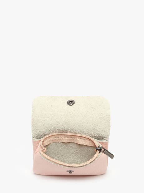 Portemonnee Leder Milano Roze caviar CA23092 ander zicht 1