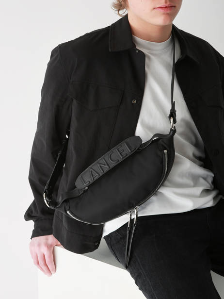 Belt Bag Origami Nylon Lancel Zwart origami A13549 ander zicht 1