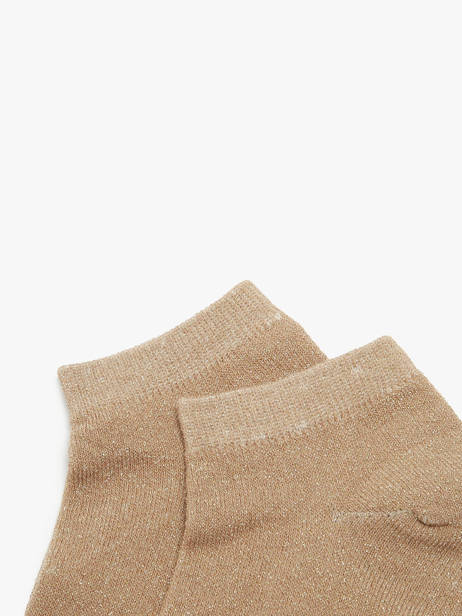 Sokken Pieces Beige socks women 17120149 ander zicht 1