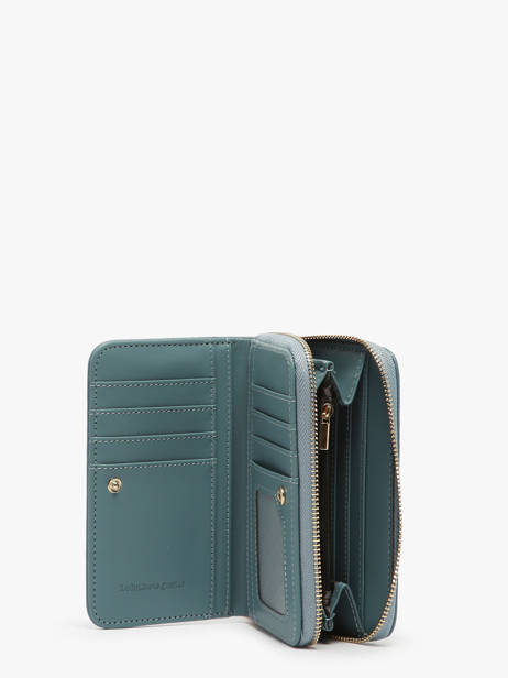Portefeuille Lulu castagnette Blauw zip CAROL105 ander zicht 1