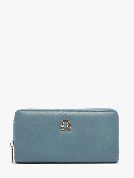 Portefeuille Lulu castagnette Blauw zip CHRYS103