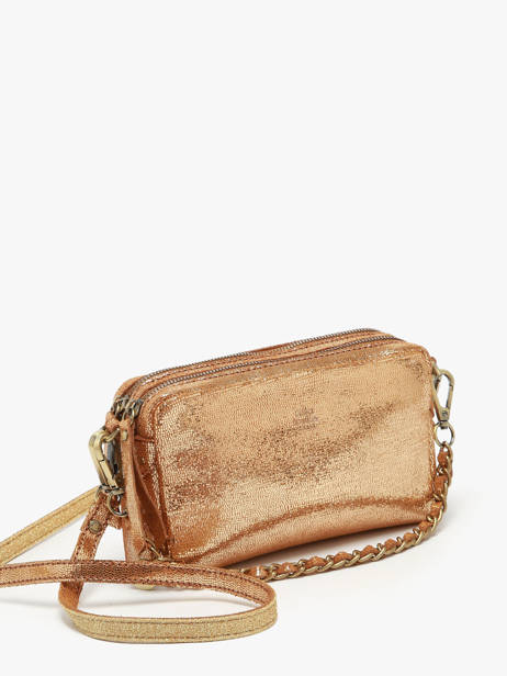 Cross Body Tas Vintage Leder Mila louise Bruin vintage 2367XSRX ander zicht 2