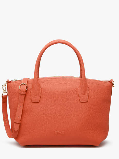 Handtas Tiny Leder Nathan baume Oranje victoria 88