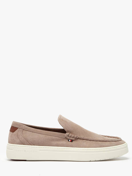 Mocassins Uit Leder Tommy hilfiger Beige men 5354AFE