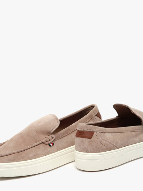 Mocassins Uit Leder Tommy hilfiger Beige men 5354AFE ander zicht 2