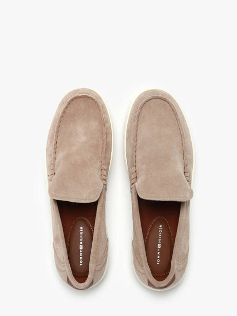 Mocassins Uit Leder Tommy hilfiger Beige men 5354AFE ander zicht 3