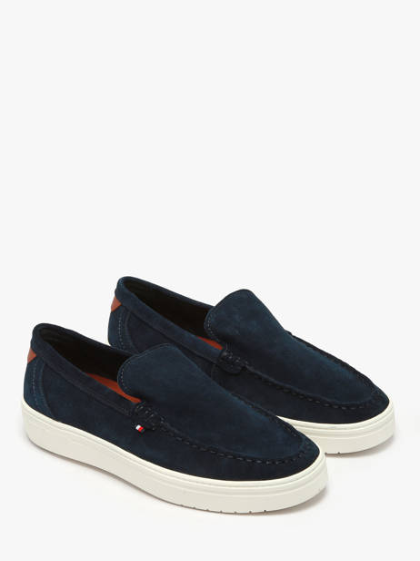Mocassins Uit Leder Tommy hilfiger Blauw men 5354DW5 ander zicht 1