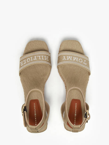 Sandalen Tommy hilfiger Beige women 8805ACC ander zicht 3