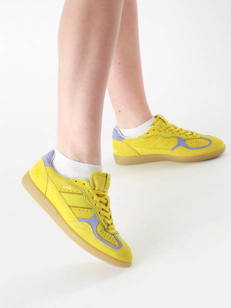 Sneakers Tb.490 Rife Uit Leder Alohas Geel accessoires 10047108 ander zicht 1