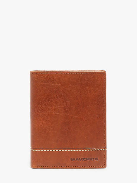 Portefeuille Met Portemonnee Leder Maverick Bruin rough gear MAVRG032