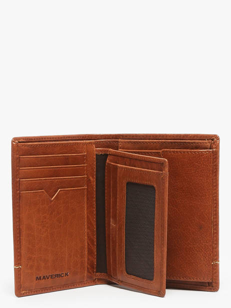 Portefeuille Met Portemonnee Leder Maverick Bruin rough gear MAVRG032 ander zicht 1