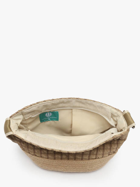 Cross Body Tas Gaufrette Le voyage en panier Beige gaufrette PM881 ander zicht 3