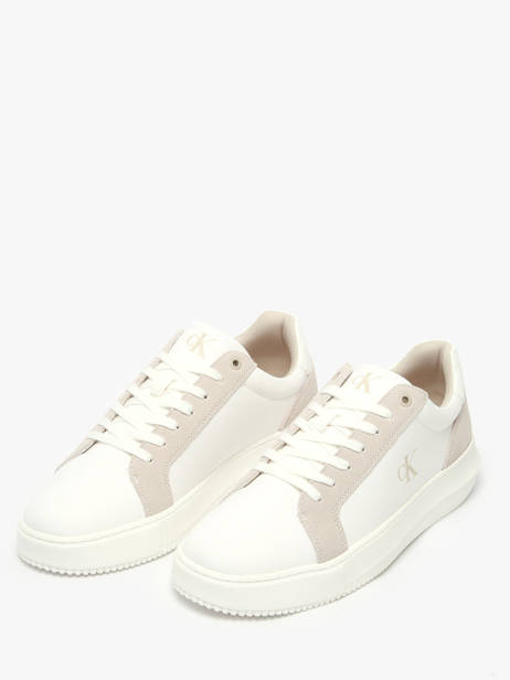 Sneakers Uit Leder Calvin klein jeans Wit men 121902S ander zicht 2
