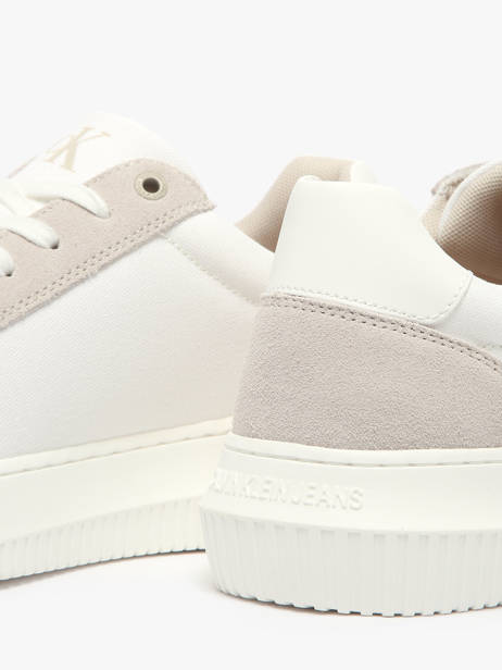 Sneakers Uit Leder Calvin klein jeans Wit men 121902S ander zicht 3