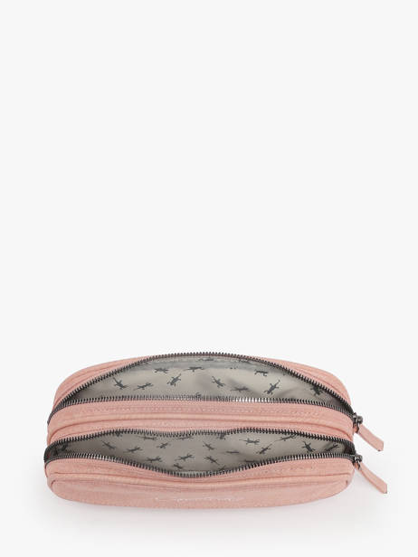Pennenzak 2 Compartimenten Cameleon Roze vintage color - VIC-TROU ander zicht 1