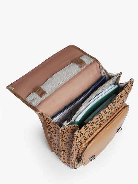 Rugzak Vintage North 2 Compartimenten Cameleon Bruin vintage north 28349-22 ander zicht 3