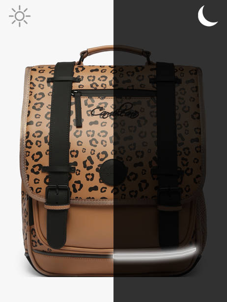Rugzak Vintage North 2 Compartimenten Cameleon Bruin vintage north 28349-22 ander zicht 7
