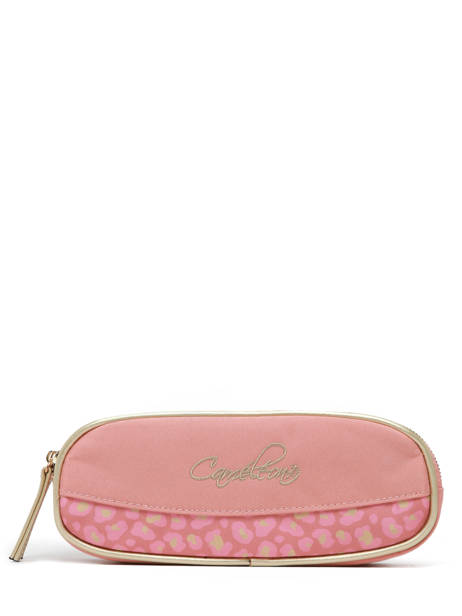Pennenzak Kinderen 2 Compartimenten Cameleon Roze vintage fantasy TROU ander zicht 3
